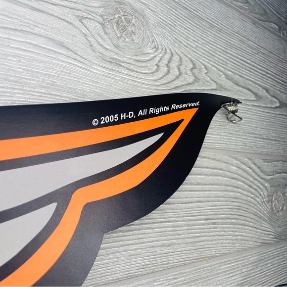 Vintage 2005 Harley Davison’s wall decal 18” x 62” Harley motorcycle wings decal - Picture 7 of 8